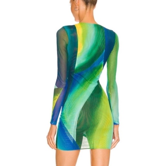 Farai London x REVOLVE Indah Dress in Emerald Ocean Size Small - Picture 3 of 10